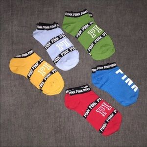 VS PINk Ankle Socks 5 Pair NWOT